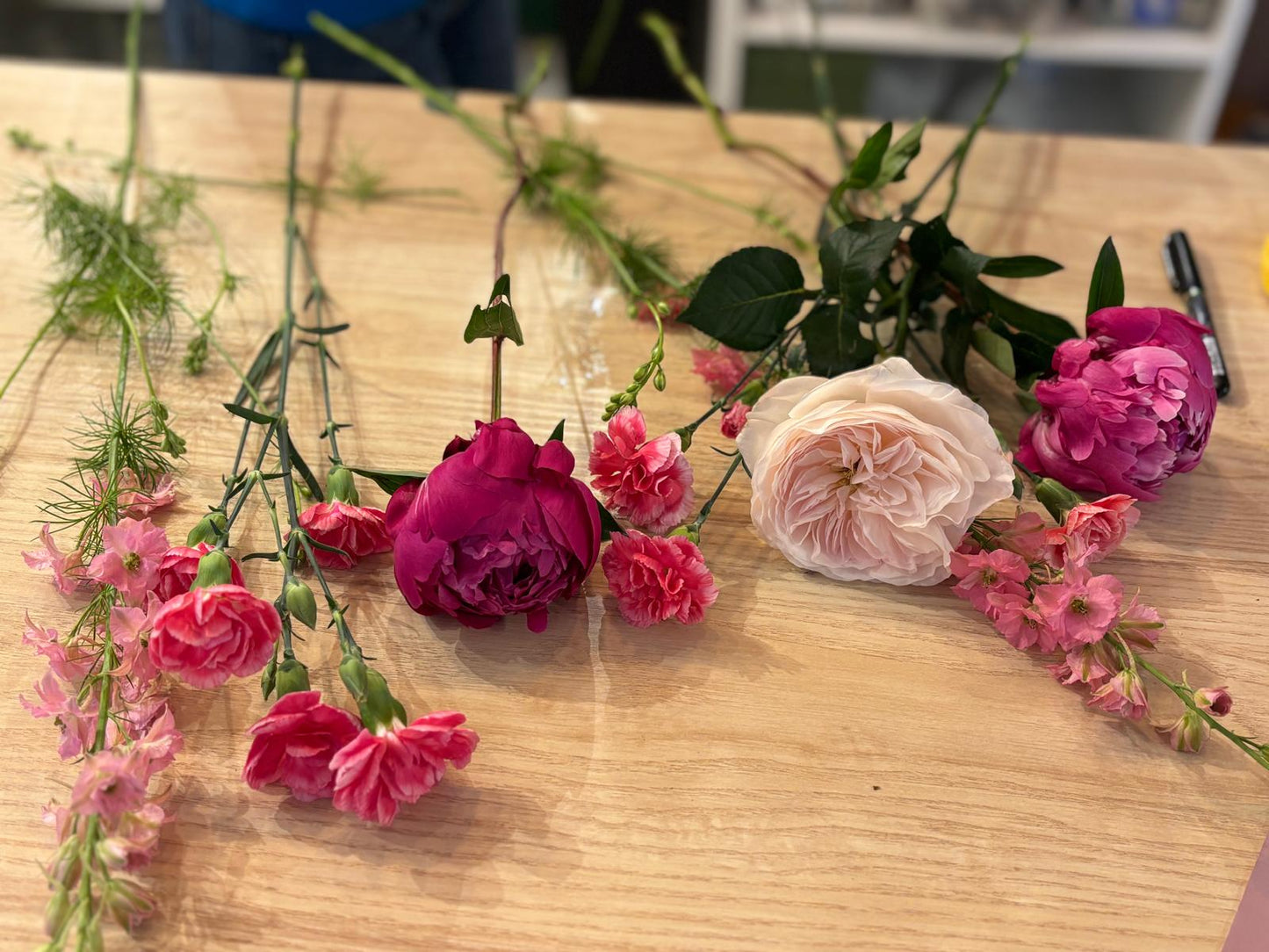 Bouquet "Tendresse de Maman" – Pivoines, Roses anglaises et Fleurs de saison