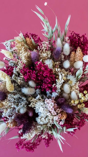 Bouquet de fleurs séchées