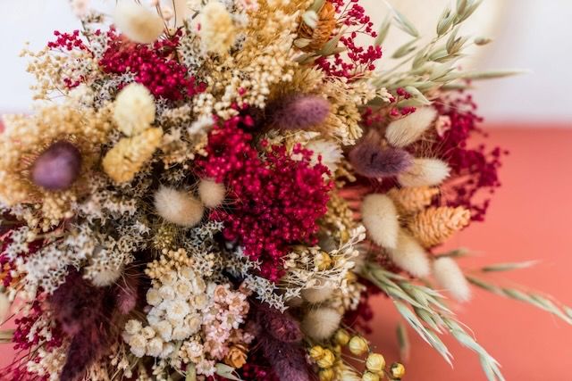 Bouquet de fleurs séchées