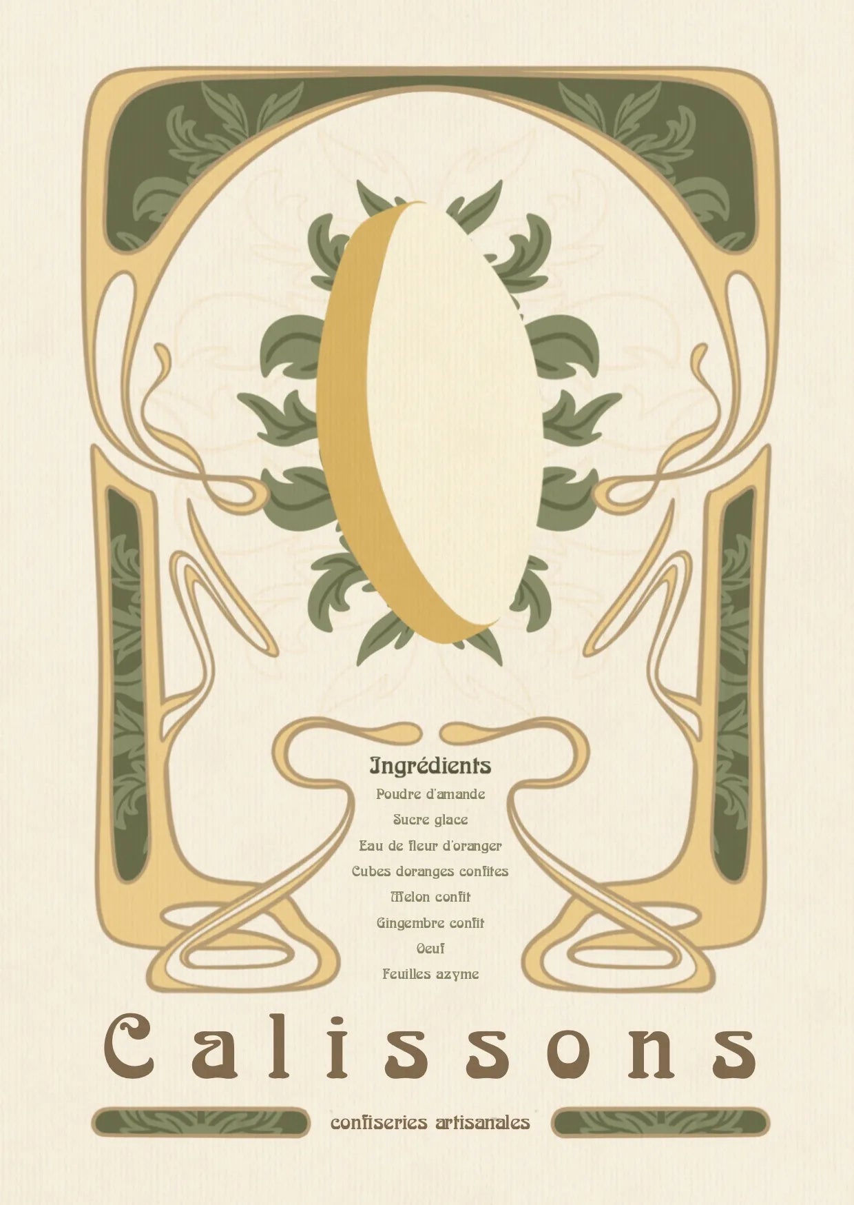 Carte illustrée Calissons