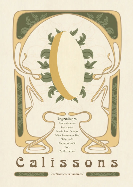 Carte illustrée Calissons