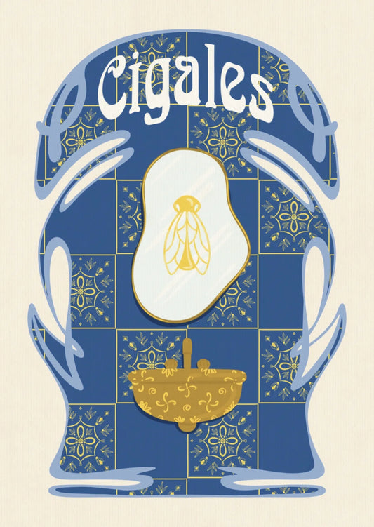 Carte illustrée Cigales