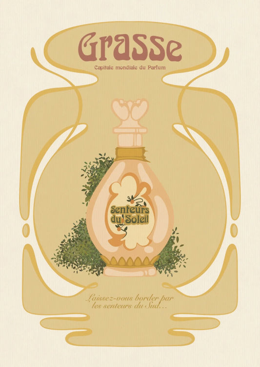 Carte illustrée Grasse