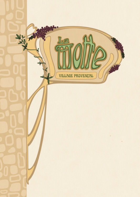 Carte illustrée La Motte en Provence