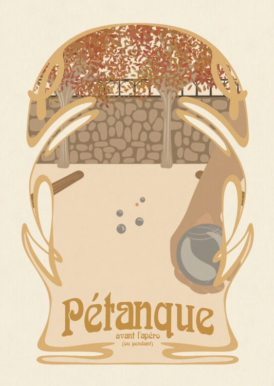 Carte illustrée Pétanque