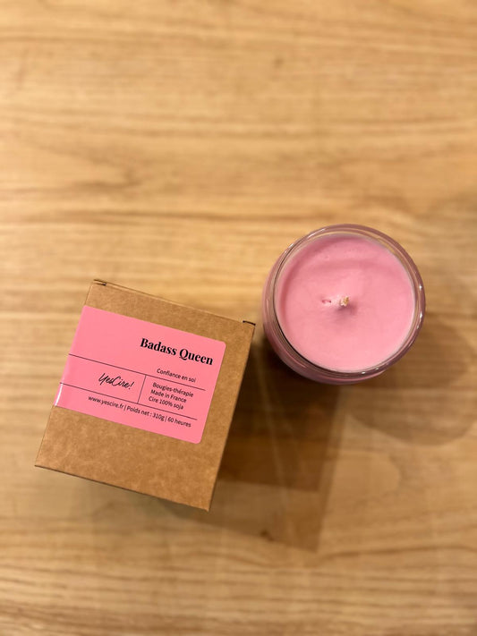 Bougie parfumée « Badass Queen » – Confiance en soi – YesCire!