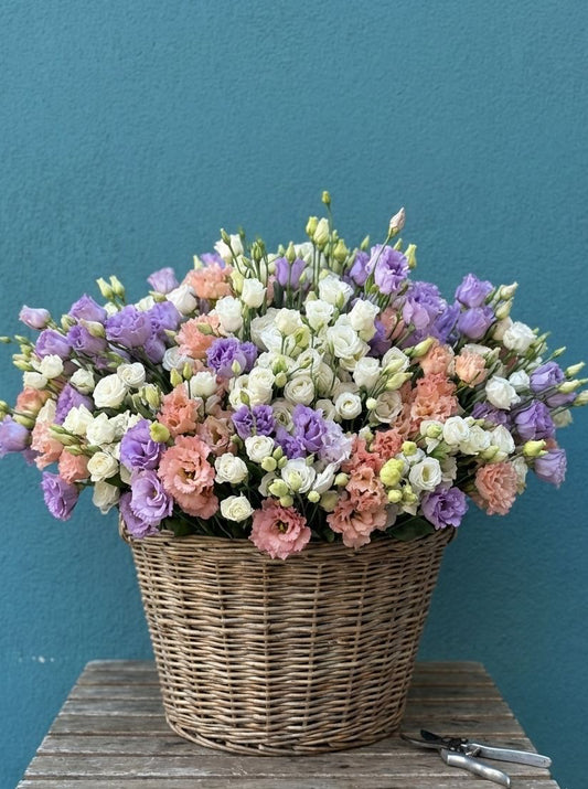 Panier fleuri prestige - Leonie